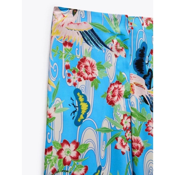 Zara high waisted printed pants - Picture 4 of 7